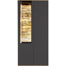 Mäusbacher Vitrine Faro 81 x 42 x 180 cm Anthrazit matt