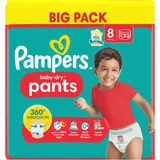 Pampers Pampers® Windeln baby-dryTM BIG PACK Größe Gr.8 (19+ kg) für Kids und Teens (4-12 Jahre), 33 St.