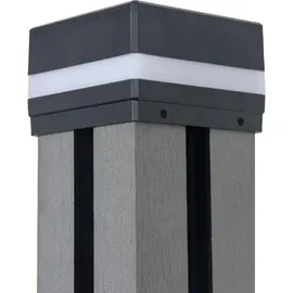 Home Deluxe Pfostenabdeckung Callux Cover mit Solar LED-Beleuchtung 6er Set