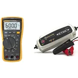 Fluke 117 Digitaler Multimeter, LCD, 6000 Ziffern CAT III 600 V & CTEK MXS 5.0, Batterieladegerät 12V, Temperaturkompensation