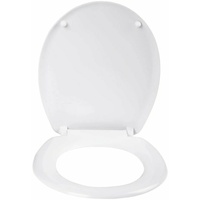 WC Sitz mit Absenkautomatik Duroplast Toilettendeckel - Weiß