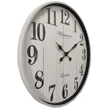 GLOBO Wanduhr 50,6 cm D 50,6 cm weiß