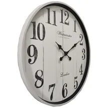 GLOBO Wanduhr 50,6 cm D 50,6 cm weiß