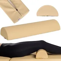 HABYS Lagerungsrolle Halbrund, Nackenrolle, Knierolle Lagerungsrolle, Nackenkissen, Lagerungskissen für Massage und Therapie, MDR-Zertifizieriung, Kniehalbrolle in Größe:60x19x9cm, Beige