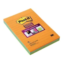 Post-it Super Sticky Haftnotizen extrastark 46453SSA farbsortiert, 3 Blöcke