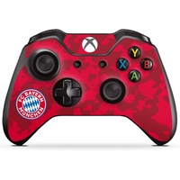 Skin kompatibel mit Microsoft Xbox One Controller Folie Sticker FC Bayern München Camouflage FCB