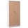 Gürkan Stahlschrank 100113 verkehrsweiß, buche 92,0 x 42,0 x 195,0 cm, aufgebaut