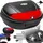 Tectake Motorradkoffer 48 l Schwarz