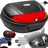 Tectake Motorradkoffer 48 l Schwarz
