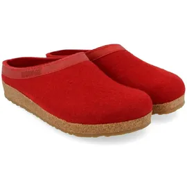 Haflinger Grizzly Torben Damen Pantoffeln, Rubin