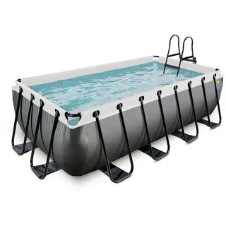 EXIT TOYS Black Leather Pool 400 x 200 x 100 cm inkl. Filterpumpe