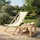 ECD Germany 3er Set Liegestuhl 52 x 83 x 117 cm Beige