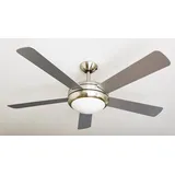 AireRyder Ursa 132 cm Deckenventilator silber/walnuss mit Licht inkl. Fernbedienung
