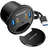 GRAUGEAR USB 3.0 Hub mit Audio und Mikrofonanschluss