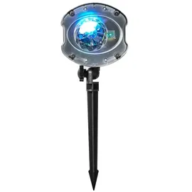 Nedis Dekoratives Licht LED- und Laserprojektor Bunte LED grüner Laser Innen- und Aussenbereich | Fernbedienung, Schwarz