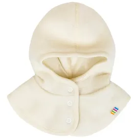 Joha Baby Kinder Unisex Schalmütze aufknöpfbar Balaclava Merino-Wolle, Größe:41, Farbe:Natur - 41