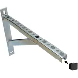 Kolor Schienenkonsole Wandträger Auslegerkonsole Schwerlastwinkel Schwerlastträger Winkelträger , Regalträger aus verzinkter Stahl , Wandmontage Träger 400 - 900 mm (400 mm mit endkappe)