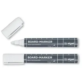 Sigel artverum® Kreidemarker weiß 2,0 - 3,0 mm, 2 St.