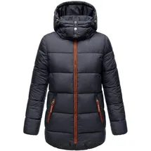 Navahoo Winterjacke Wattewölkchen navy / kastanienbraun / weiß M