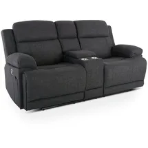 RABURG Kinosessel, 2er-Fernsehsessel, mit mechanischer Relaxfunktion, Webstoff, in Anthrazit, Raburg Snax,