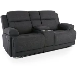 RABURG Kinosessel, 2er-Fernsehsessel, mit mechanischer Relaxfunktion, Webstoff, in Anthrazit, Raburg Snax,