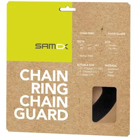 Samox PD-G-104-SL Kettenschutz Aluminium schwarz eloxiert 104 mm Lochkreis