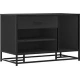 vidaXL Schuhbank 80 x 40 x 53,5 cm schwarz / schwarz