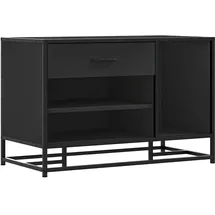 vidaXL Schuhbank 80 x 40 x 53,5 cm schwarz / schwarz