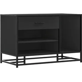 vidaXL Schuhbank 80 x 40 x 53,5 cm schwarz / schwarz
