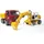 Bruder 02751 - MAN TGA Kipplastwagen mit Liebherr Schaufelbagger 1:16
