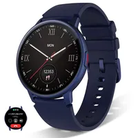 Smartwatch für Damen und Herren (Anrufe annehmen/wählen), 3,3 cm rundes Zifferblatt, Smartwatch für Android- und iOS-Handys, IP68 wasserdichter Fitness-Tracker mit AI-Stimme, Herzfrequenz, Schlaf