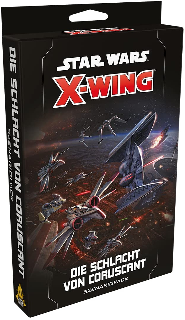 Atomic Mass Games | Star Wars: X-Wing 2. Edition – Die Schlacht von Coruscant | Szenario-Erweiterung | Tabletop | 2 Spieler | Ab 14+ Jahren | 30-45 Minuten | Deutsch