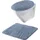 Erwin Müller Hänge-WC-Set 2-teilig Rhodos in blau | Gr.: onesize