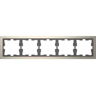 Merten Rahmen 5fach, Nickelmetallic
