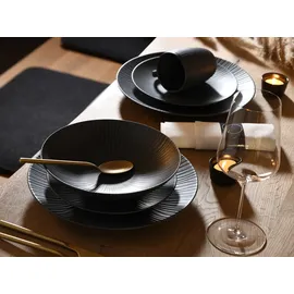 CreaTable Vesuvio Tafelservice 18-tlg. schwarz