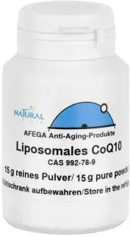 Liposomales Coenzym AFEGA® Q10-Pulver - 15 g reines Pulver (Unschlagbares Preis-Wirkungs-Verhältnis)