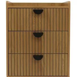 Mendler Highboard 77 x 50 x 42 cm natur / Braun