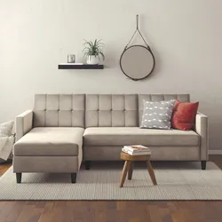 Ecksofa DOREL HOME "Hartford II", grau (taupe), B:213cm H:83cm T:154cm, Veloursstoff 100% Polyester, Sofas, mit Bettfunktion und Stauraum, Recamiere beidseitig montierbar