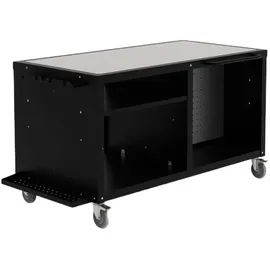 Alfa Forni Kochstation Modul 160 x 80 cm Edelstahl schwarz