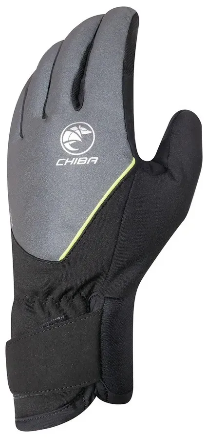 Chiba Winter-Fahrradhandschuhe Roadmaster Reflex dunkelgrau/schwarz - 1 Paar