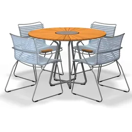 Houe Circle Ø 110 x 75 cm Aluminium/Bambus Natur