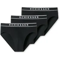 SCHIESSER 95/5 Rio-Slip Organic Cotton webgummibund schwarz XXL 3er Pack