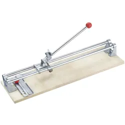 CONNEX Fliesenschneider, silberfarben/Holzfarben, Holz/Stahl - braun