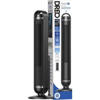 DREO Tower Fan WiFi 611S 106 cm Turmventilator Schwarz