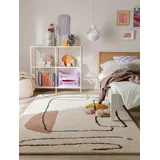 benuta pop Hochflor Shaggyteppich Louise Multicolor 120x170 cm - Hochflor Teppich für Wohnzimmer