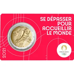 2-Euro-Gedenkmünze "Marianne & Eiffelturm" zu Paris 2024 (Münzkarte 2/5)