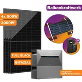 2000W Balkonkraftwerk Anker Solix Speicher 3.2kWh mit Montagepaket Stockschraube