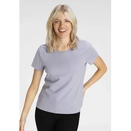 Eastwind T-Shirt Packung, 3er-Pack, 3 Stk. Kurzarm, hüftlang, für die Freizeit, aus Baumwolle, Gr. 36/38, hellgrün, lavendel, weiß, , 78093446-36