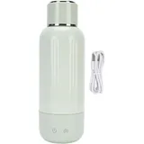 AUNMAS Elektrischer Reise-Teekessel, 500 Ml, 304 Edelstahl, 5 Temperaturregelung, USB Wiederaufladbar, Tragbar, Kleiner Warmwasserboiler für Camping-Autos Im Freien (GREEN)