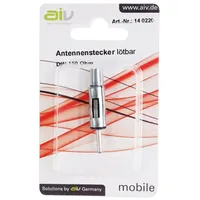 AIV Antennenstecker - DIN 150 Ohm - Lötbar